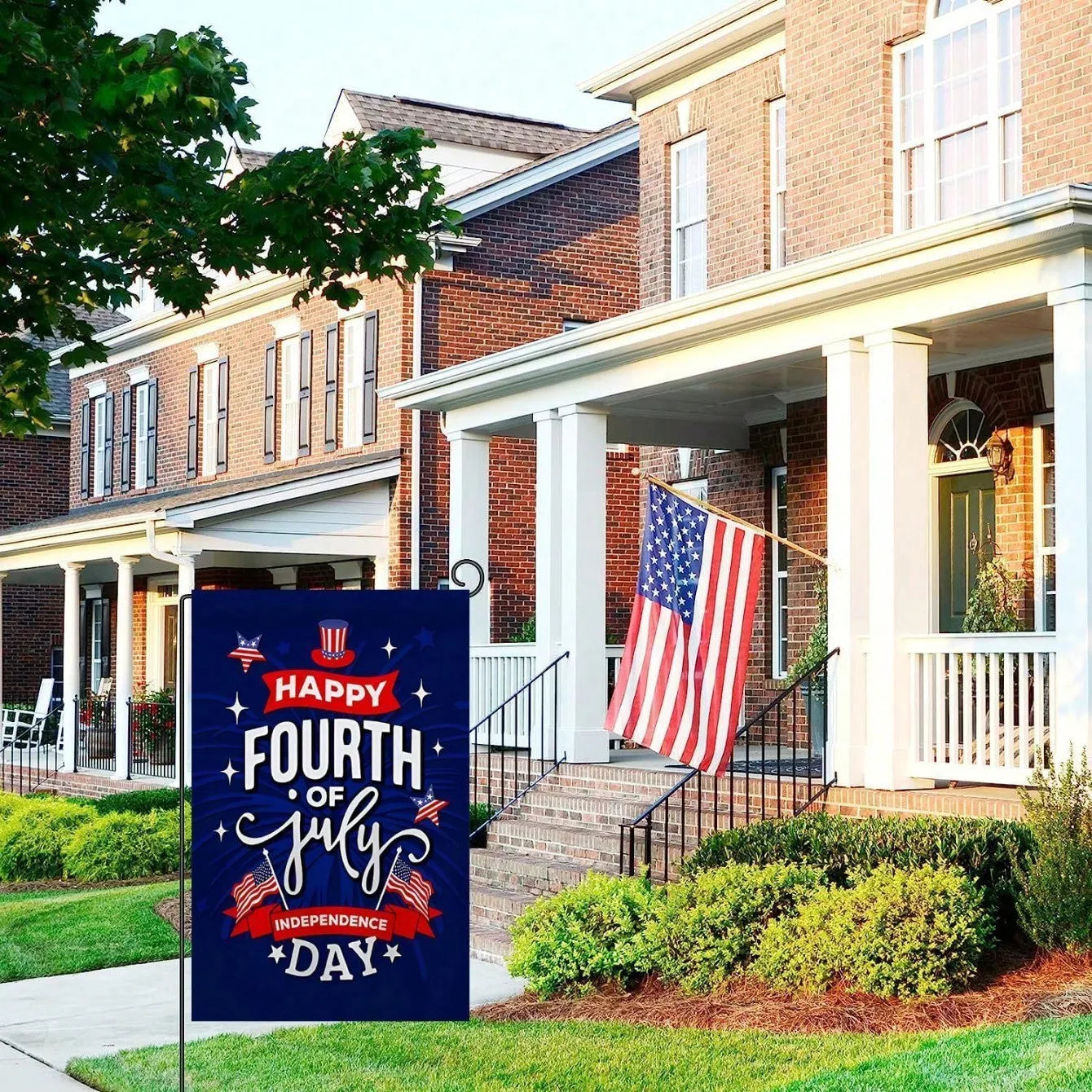 Memorial Day Patriotic Garden Flag 4th of July Independence Day American Decor, Stars and Stripes Outdoor Yard Porch Summer