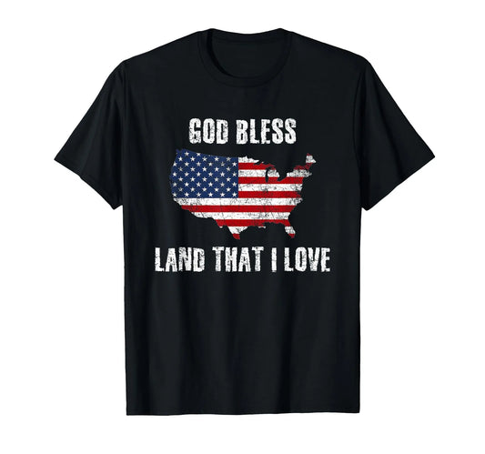 American Pride Flag T-Shirt for July 4th Celebration